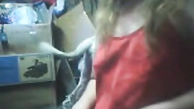 Mature Redhead Seduces Canine Lover