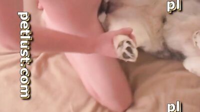 Horny Husky Humps Hot Babe