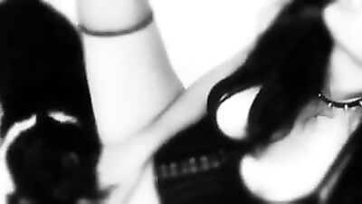 BLACK AND WHITE LUST WITH A DIRTY ANIMAL THAT CUMS