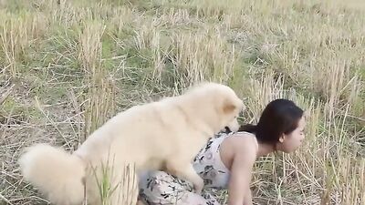 Cute Thai Cutie and Her Loyal Doggo Get Naughty