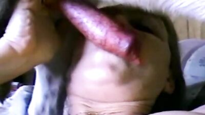 Slobbering Granny Devours Huge Cock
