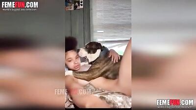 Furry Fantasies: Naughty Girl Gets Lucky with Big Dirty Dog