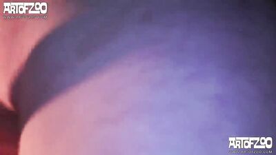 Sweet Blonde Bounces Between Dog and Cock For Delirious Blowjob and