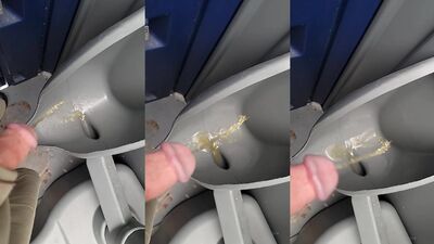 Pissing In Porta Potty