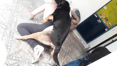 Puppy Love: Hot Girl Gets Licked By Her Faithful Canine Companion