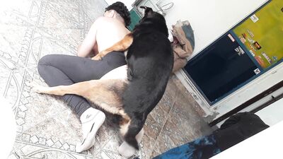 Puppy Love: Hot Girl Gets Licked By Her Faithful Canine Companion