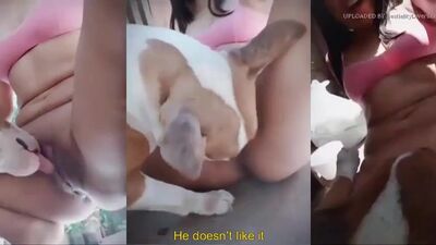 CHICA DE ARGENTINA SE DEJA LAMER CONCHA POR SU PERRITO