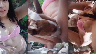Argentine Cutie Gets Face Fucked By Her Naughty Pup
