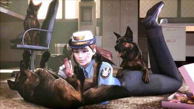 3D Girls Love Dogs 2