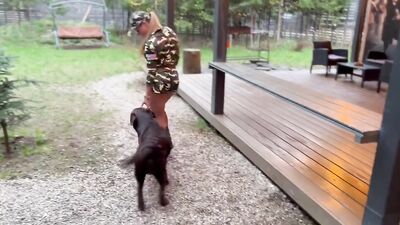 Zoo fuck porn: dog girl great