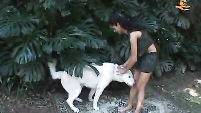 Dog girl 1: young girl bestiality video