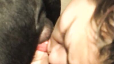 Teen dog sex: missionary dog porn