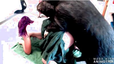 2 dogs 1 girl: girl into dog