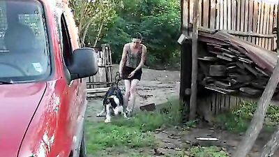 Dog sex girl: man and dog sex