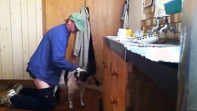 Bestiality: girl having sex with a dog