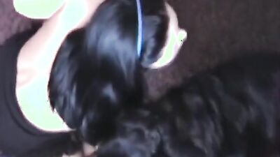 1 girl 5 dog: black bestiality